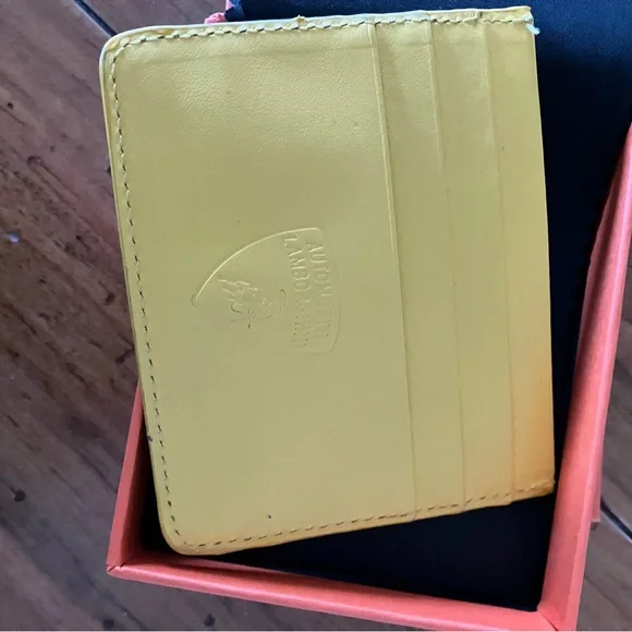 Vibrant Yellow Leather Card Wallet. Unisex ,
gift worthy and original packaging - Picture 2 of 5